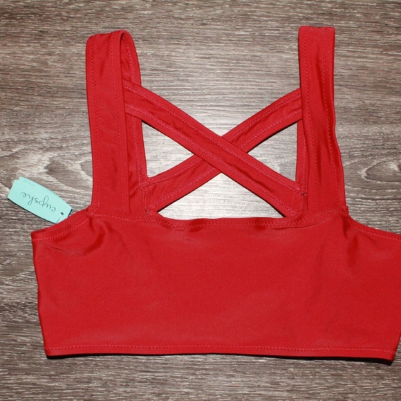 Cupshe Red Bikini Set Size Small - Picture 3 of 9